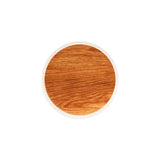 46628 - Zicco Melamine Contempo Round Anti-Slip Tray Oak 304x15mm (S