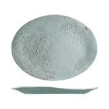 Fortessa Sanibel Oval Melamine Platter 380x305mm (Mint / White) (Set of 4)