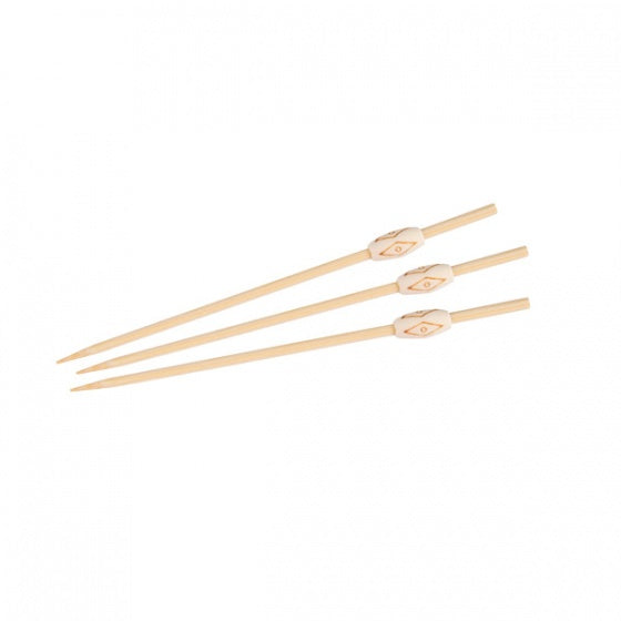 Bamboo Skewer-Aztec Ends| 120Mm | 100Pcs/Pack 