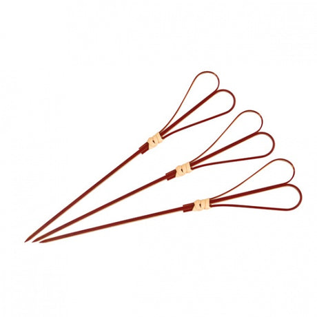Bamboo Skewer-Heart| Red | 120Mm | 100Pcs/Pack