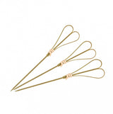 Bamboo Skewer-Heart| Natural | 100Mm | 100Pcs/Pack