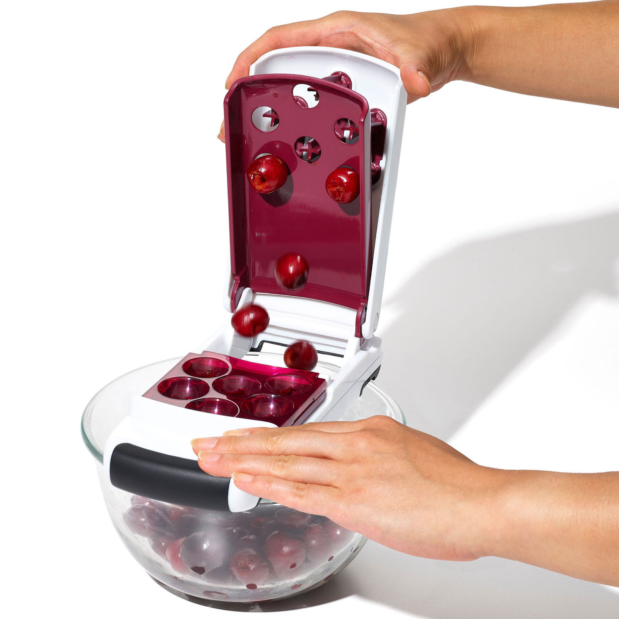 Quick-Release Multi-Cherry Pitter