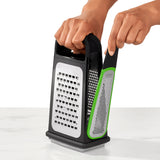 Etched Box Grater with Removeable Zester