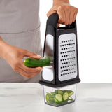 Etched Box Grater with Removeable Zester
