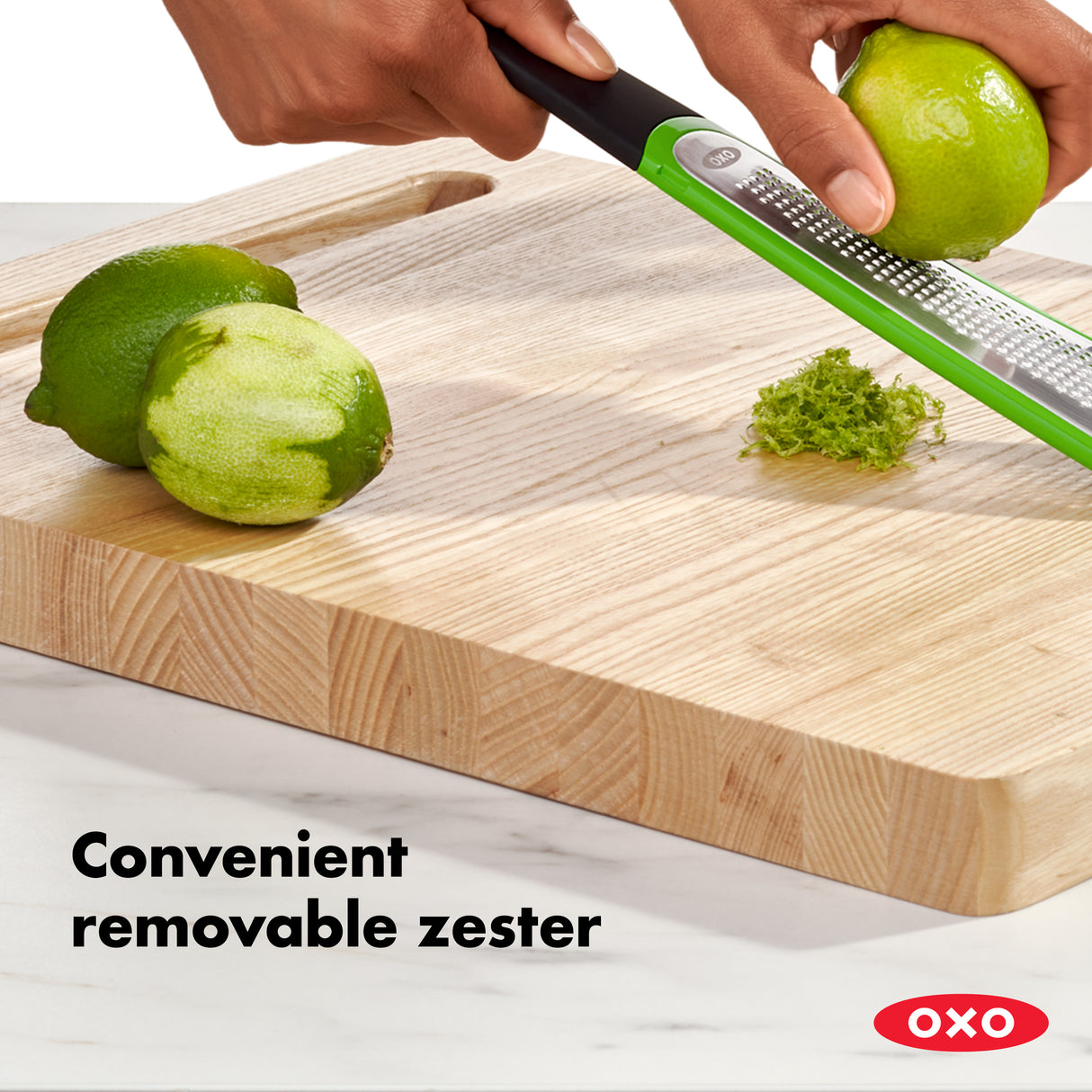 Etched Box Grater with Removeable Zester