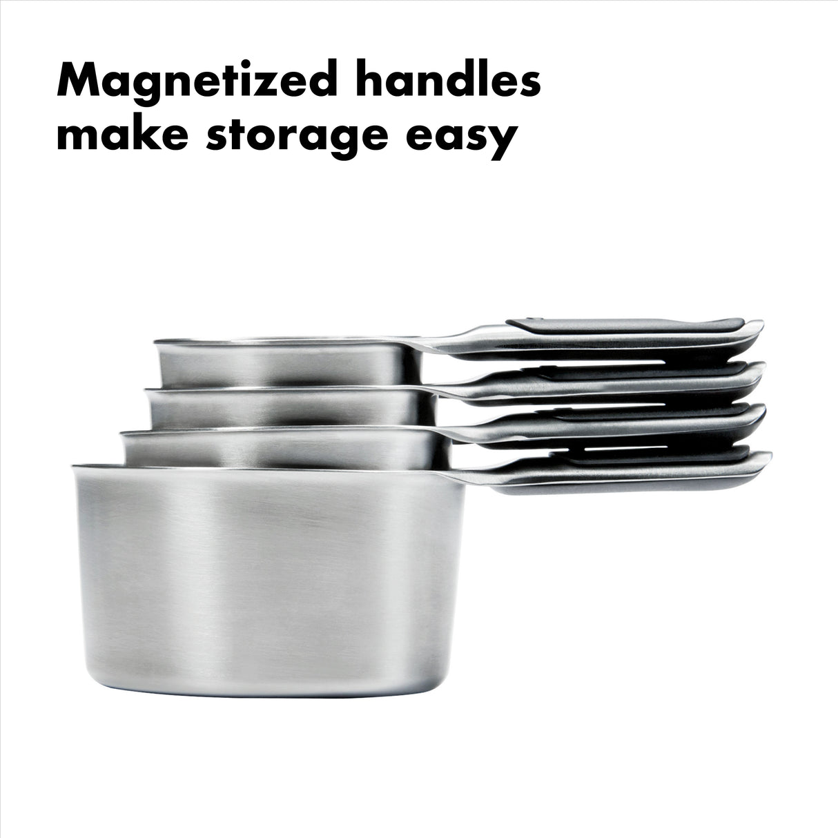 4 Piece Stainless Steel Measuring Cup Set