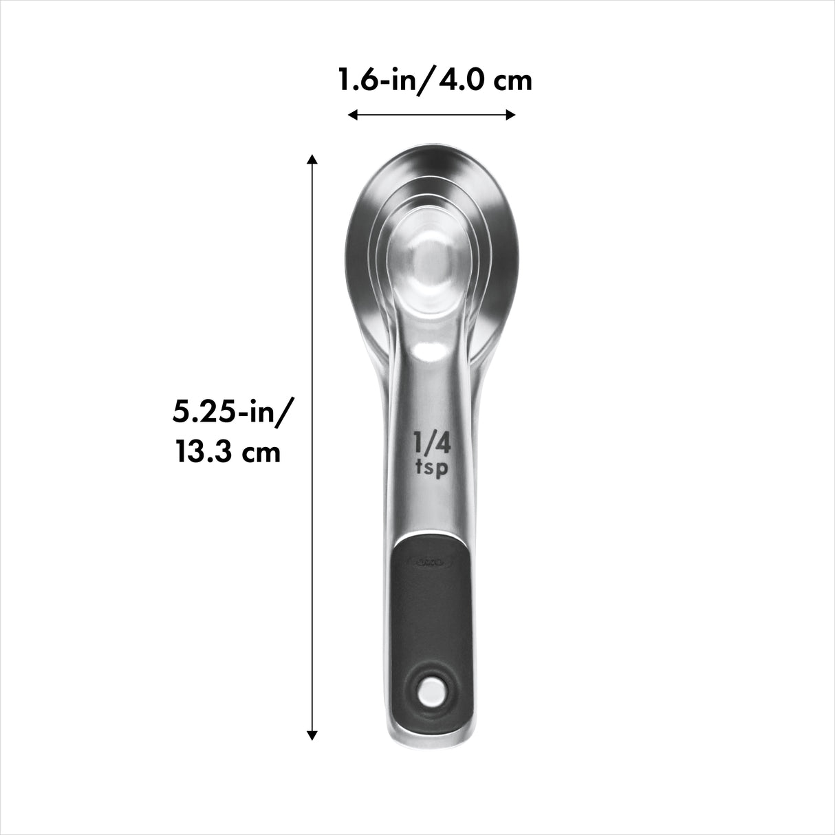 4-Piece Stainless Steel Measuring Spoon Set