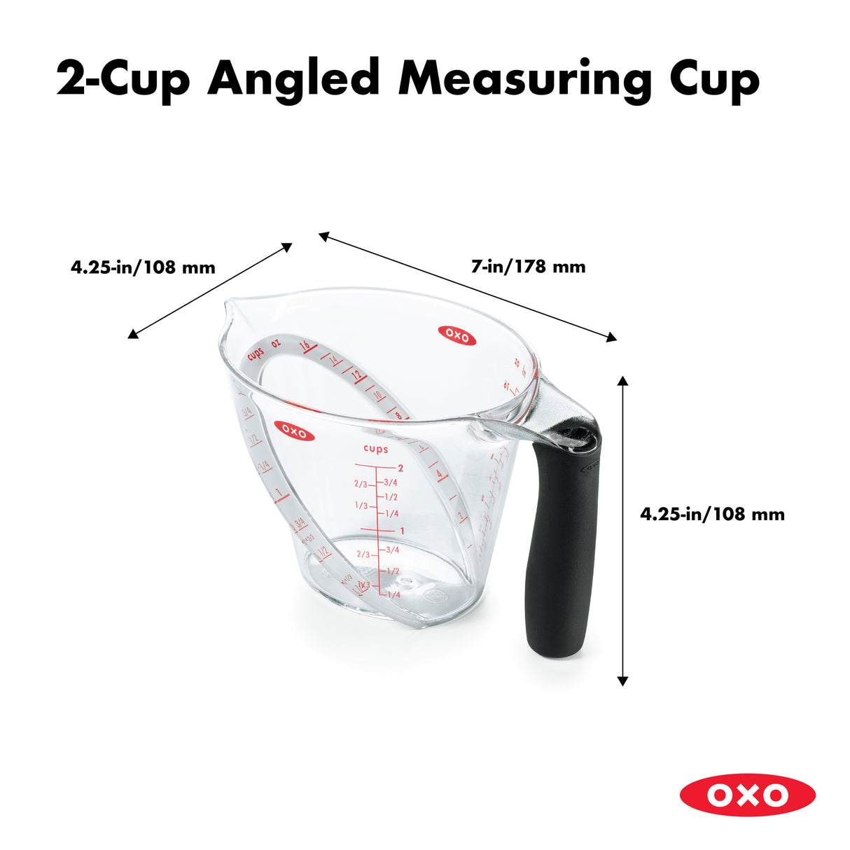 Angled Measuring Cup - 2 Cup/ 500ml