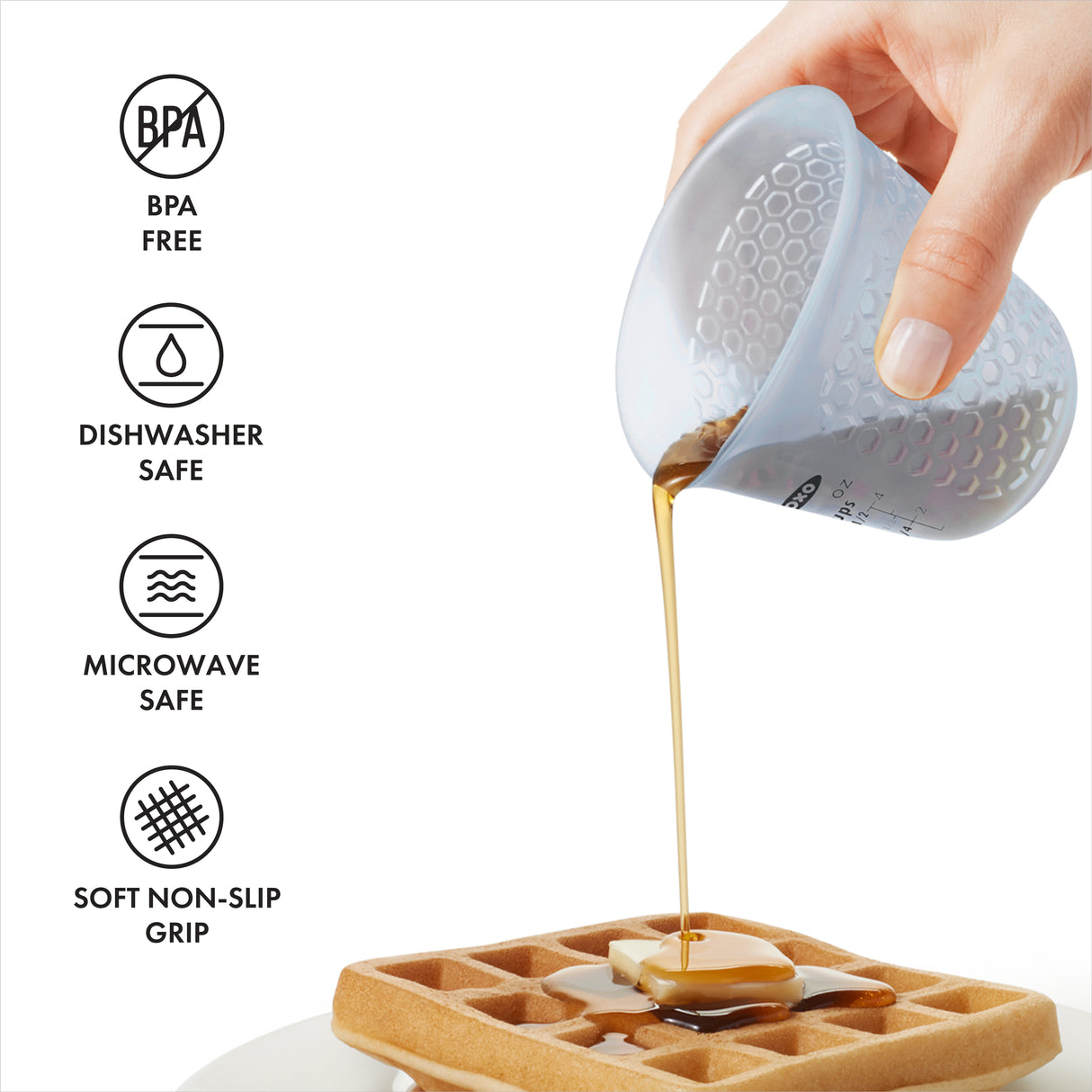 Squeeze & Pour Silicone Measuring Cup - Mini