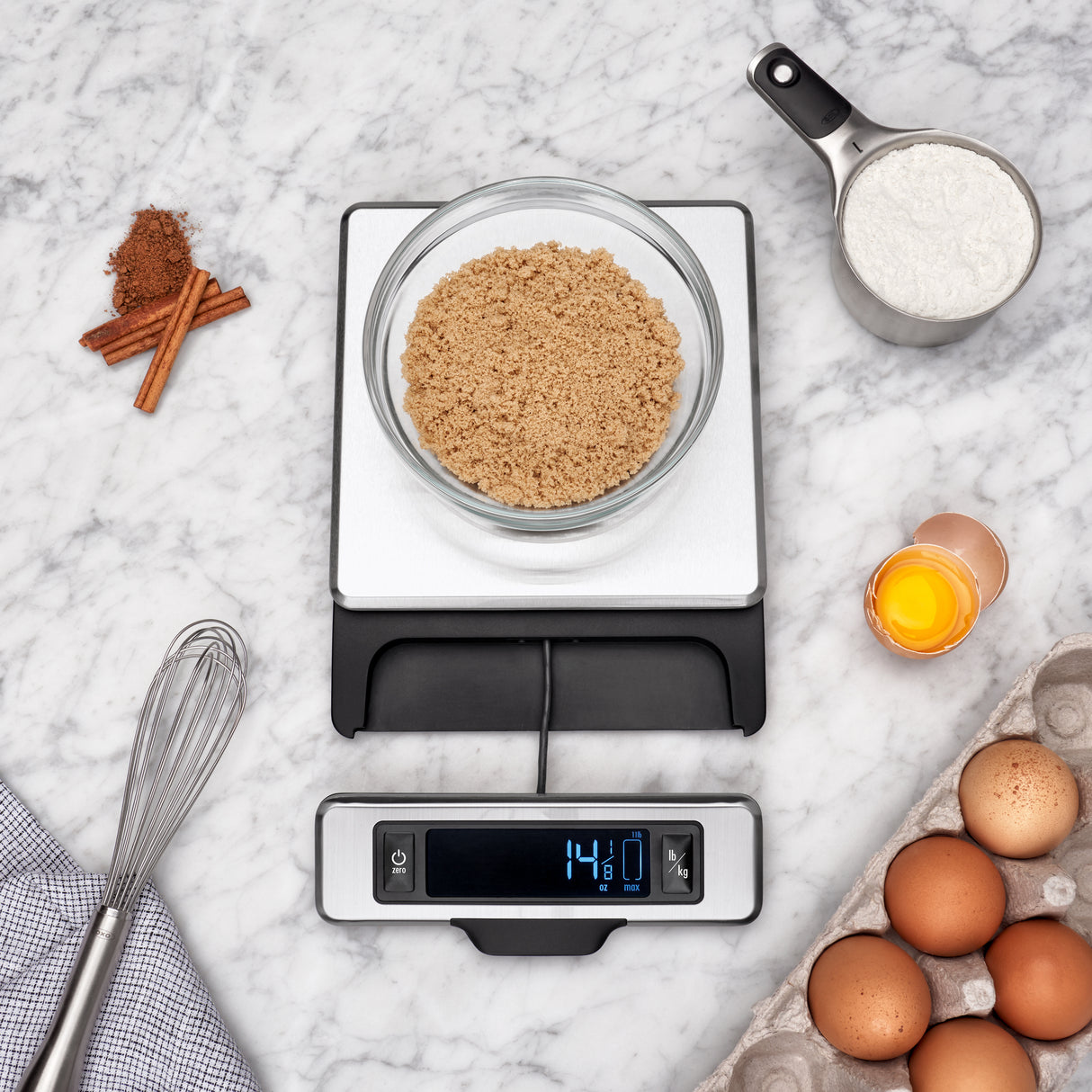 Food Scale With Pull-Out Display