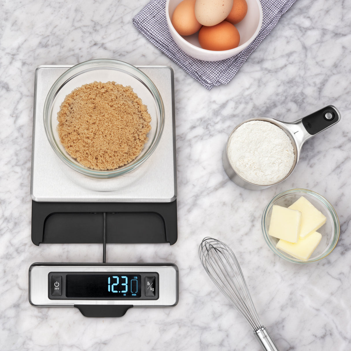 Food Scale With Pull-Out Display