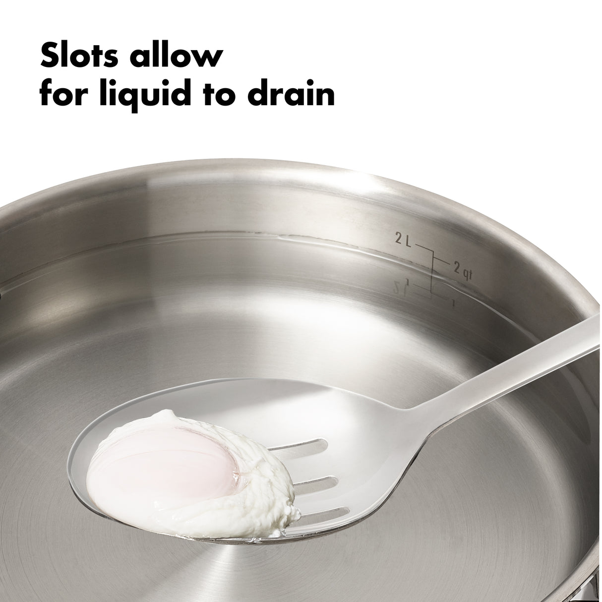 STEEL Slotted Cooking Spoon