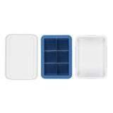Covered Silicone Ice Cube Tray - Large Cubes