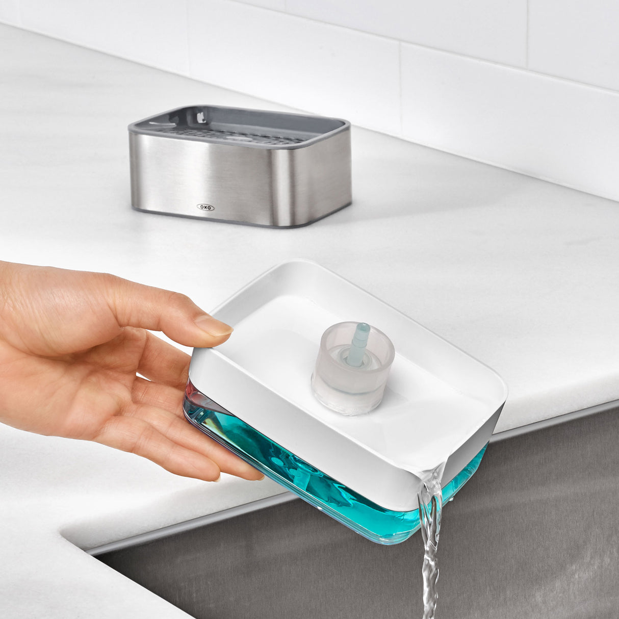 Soap Dispensing Sponge Holder