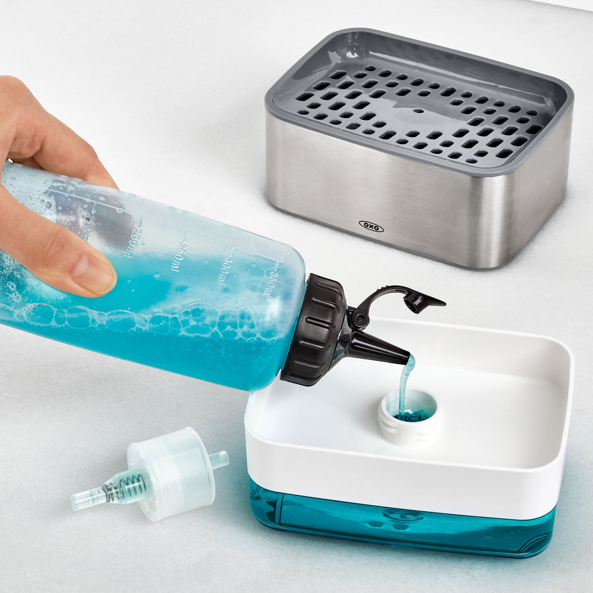 Soap Dispensing Sponge Holder
