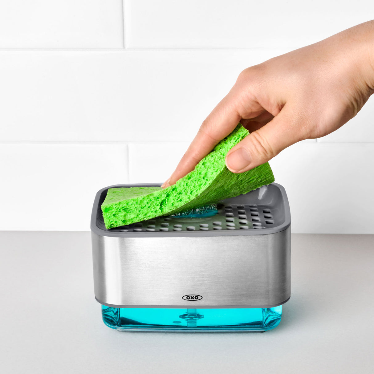 Soap Dispensing Sponge Holder
