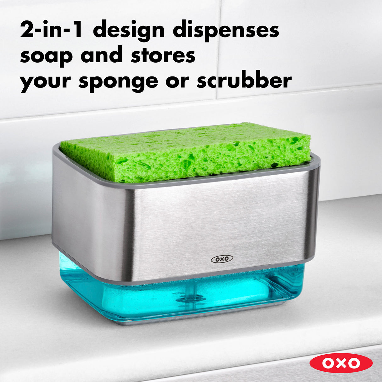 Soap Dispensing Sponge Holder