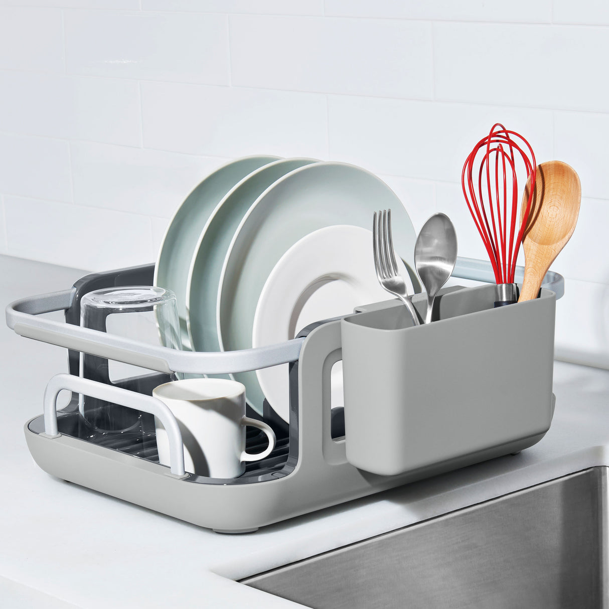 Over-the-Sink Aluminium Dish Rack