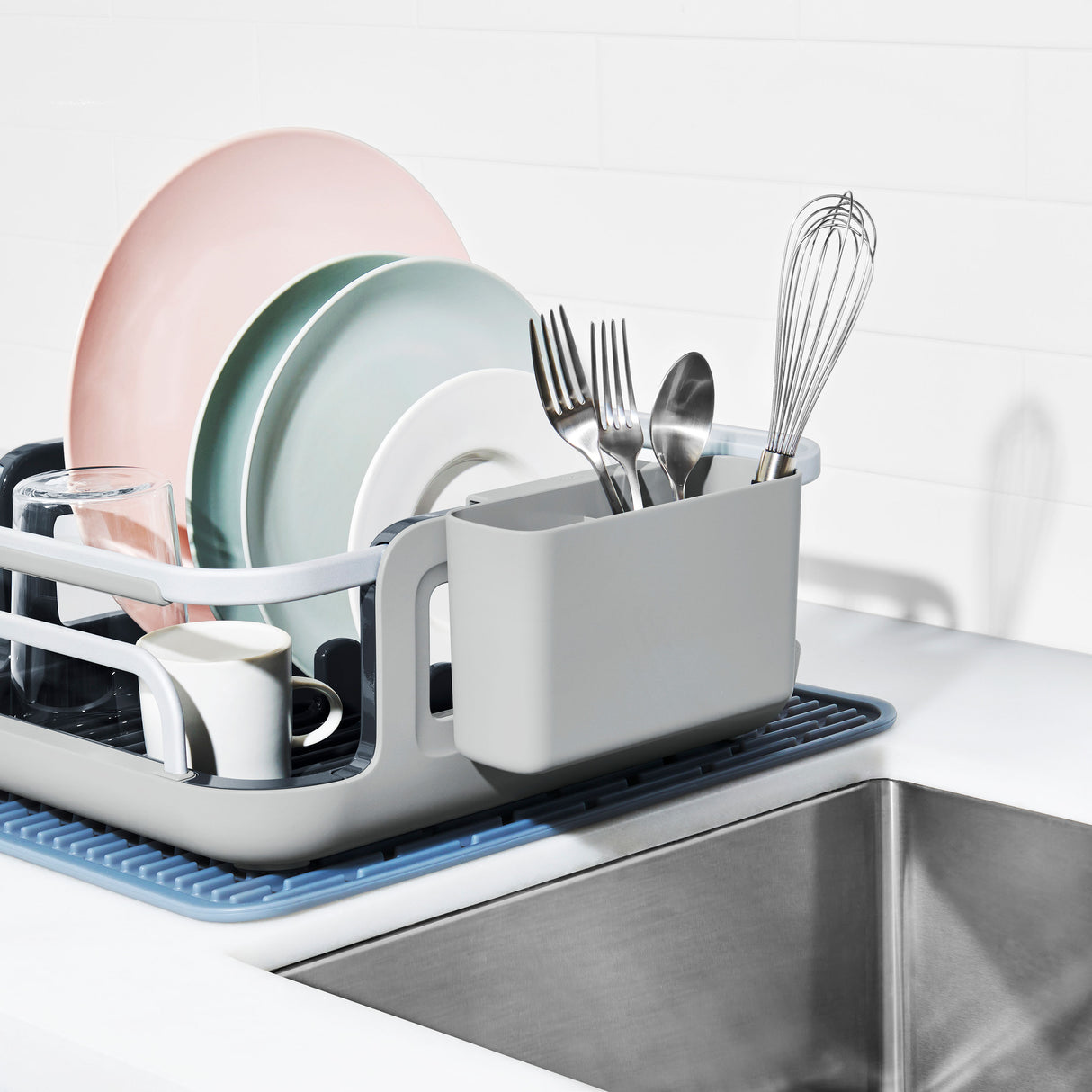 Over-the-Sink Aluminium Dish Rack