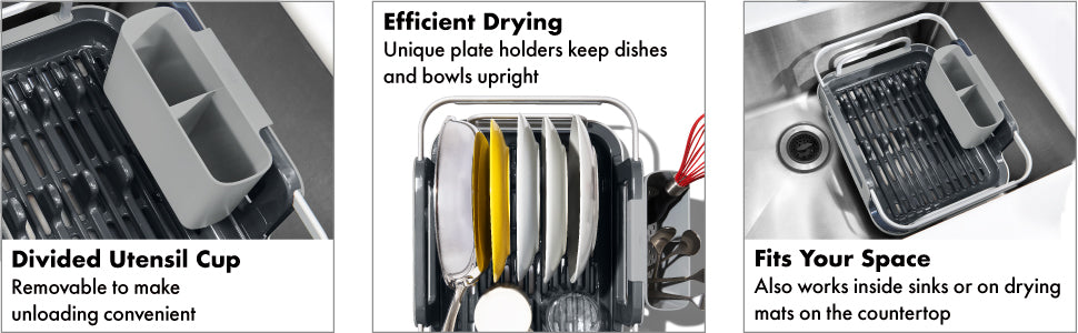 Over-the-Sink Aluminium Dish Rack