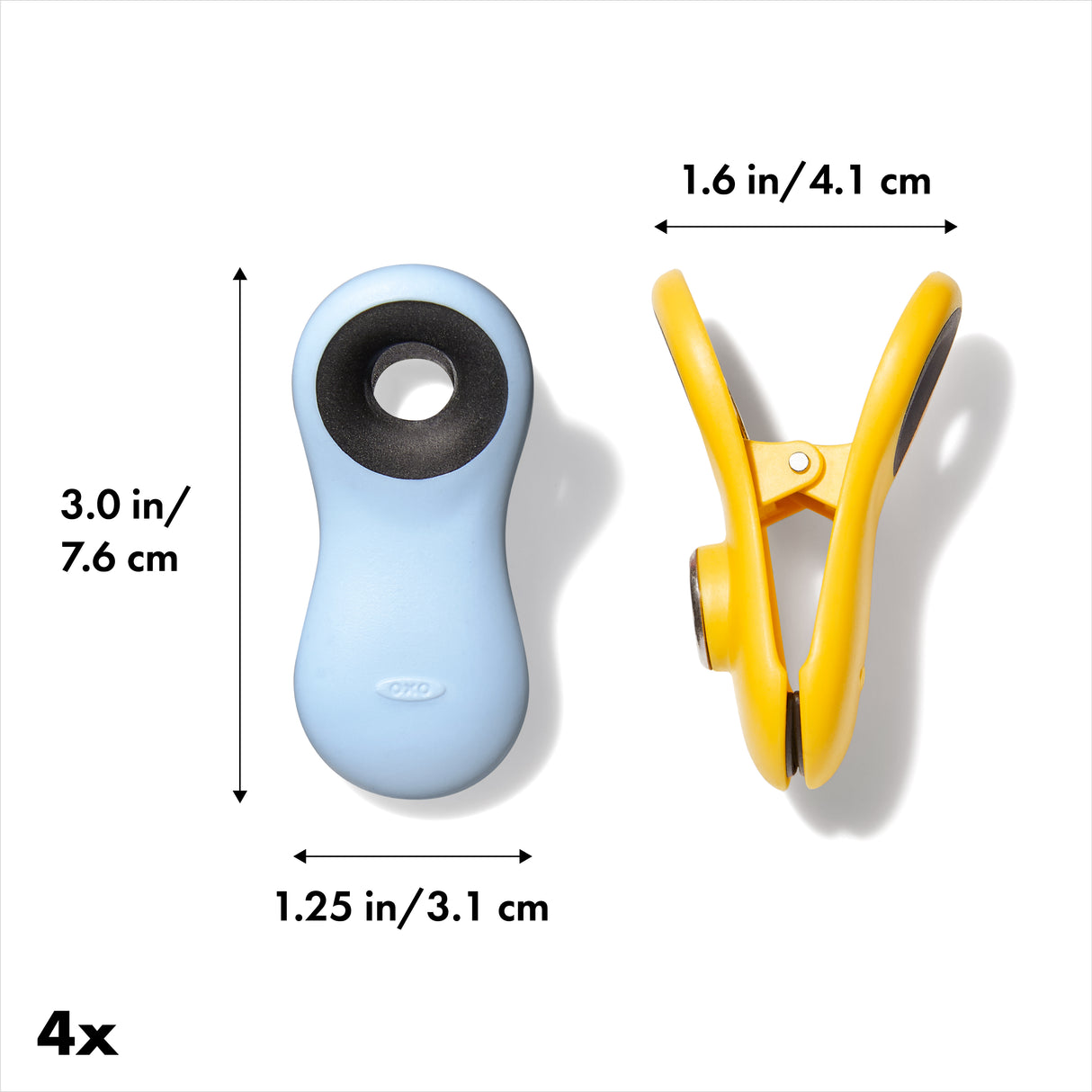 Magnetic All-Purpose Clips - 4 Pack