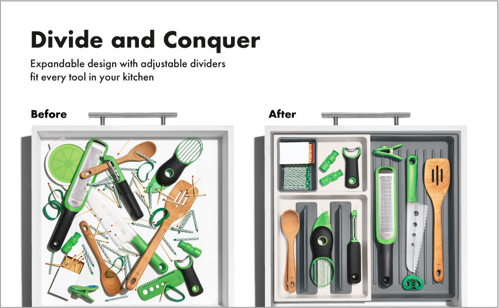 Large Expandable Kitchen Tool Drawer Organiser
