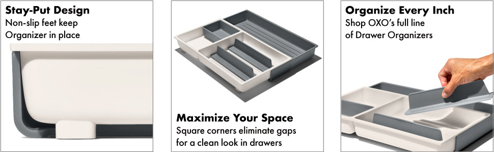 Large Expandable Kitchen Tool Drawer Organiser