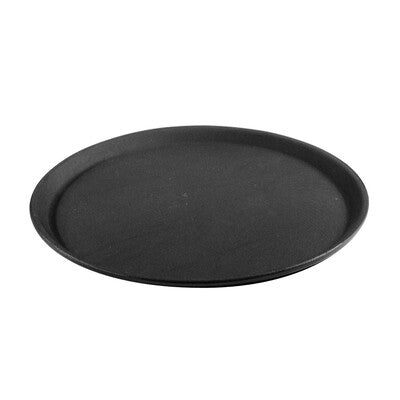 Trenton Black Plastic Non-Slip Serving Tray (Multi-Shape & Multi-Size)