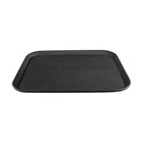 Trenton Black Plastic Non-Slip Serving Tray (Multi-Shape & Multi-Size)