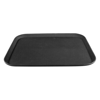 Trenton Black Plastic Non-Slip Serving Tray (Multi-Shape & Multi-Size)