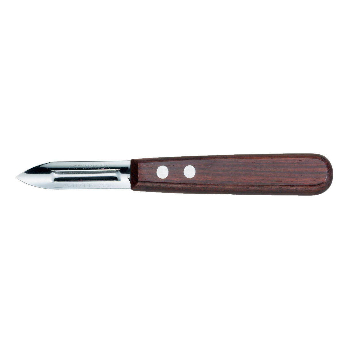 Victorinox Potato Peeler, Double Edge 10cm - Wood
