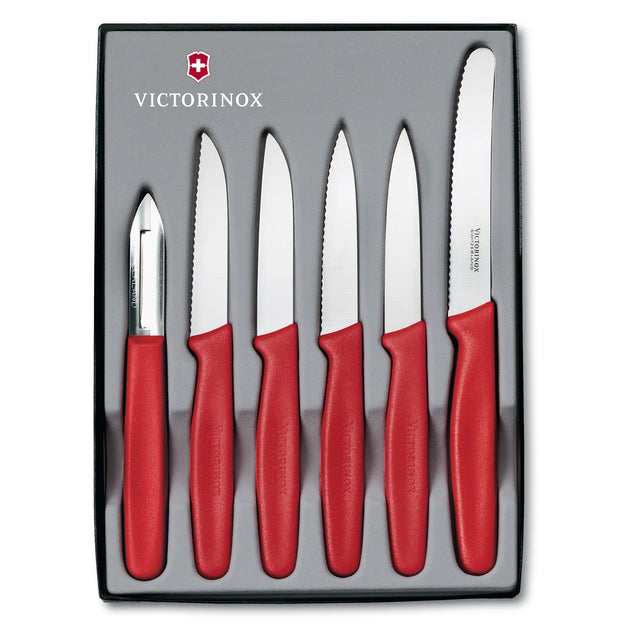 5.1111.6 - 6 Piece Paring Knife Set - Red