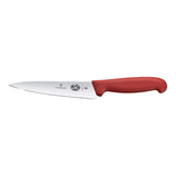 Victorinox Fibrox Cooks Carving Knife, Straight Edge 15cm - Red