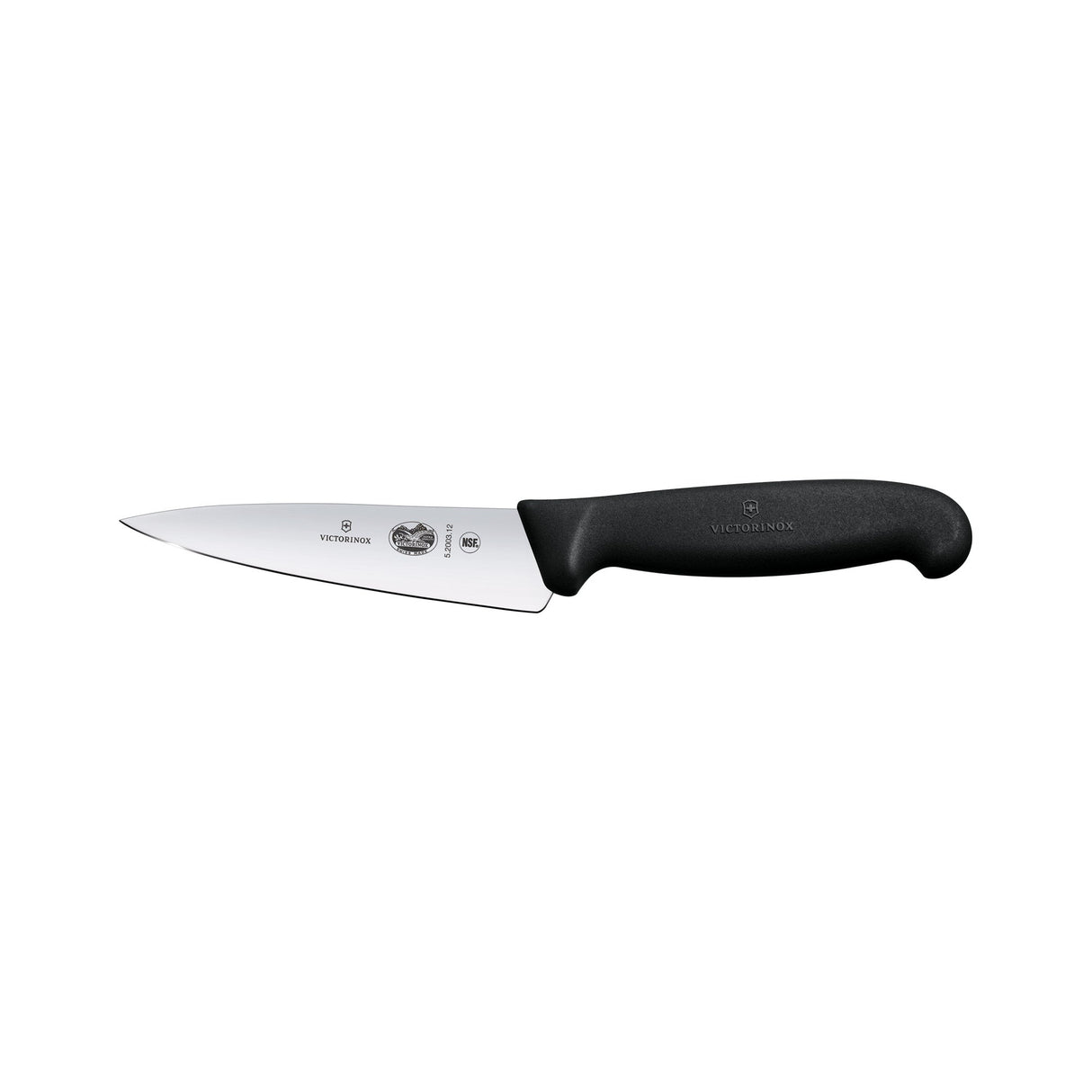 Victorinox Fibrox Cooks Carving Knife, Straight Edge 12cm - Black