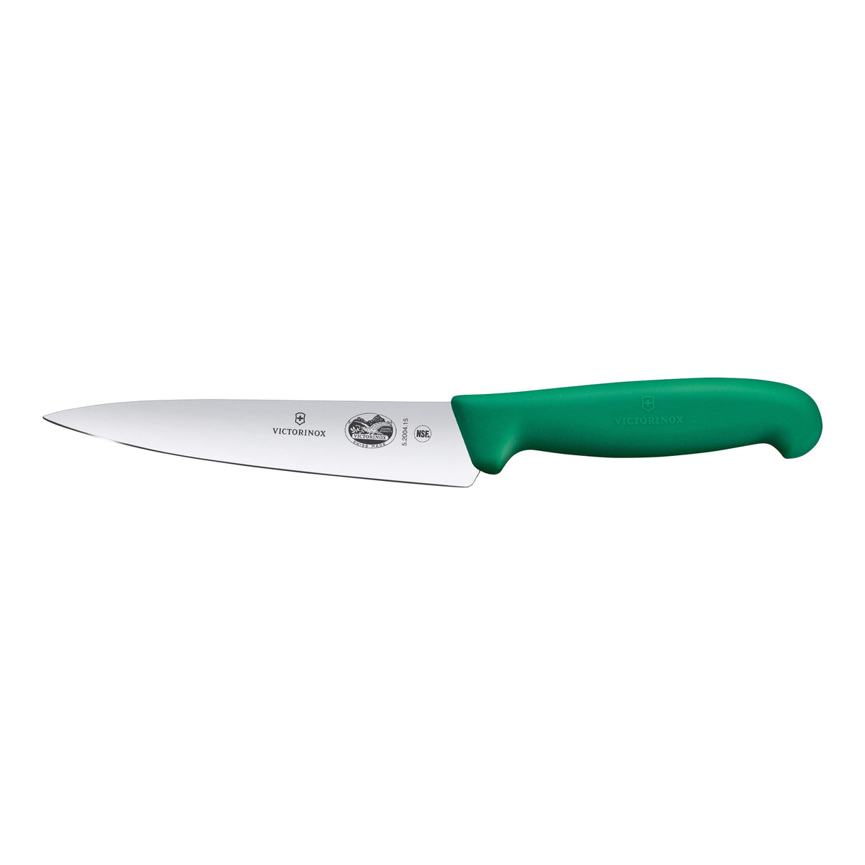 Victorinox Fibrox Cooks Carving Knife, Straight Edge 15cm - Green