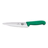 Victorinox Fibrox Cooks Carving Knife, Straight Edge 19cm - Green