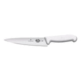 Victorinox Fibrox Cooks Carving Knife, Straight Edge 19cm - White