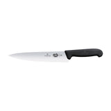 Victorinox Fibrox Cooks Carving Knife, Wavy Edge 19cm - Black
