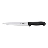 Victorinox Fibrox Filleting Knife, Flexible 20cm - Black