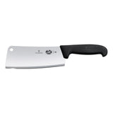 Victorinox Fibrox Kitchen Cleaver, Straight Edge 18cm - Black