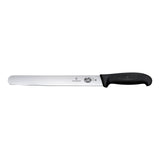 Victorinox Fibrox Slicing Knife, Round Plain 36cm - Black