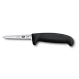 Poultry Knife, Medium Handle Extra Narrow Pointed 8cm - Black