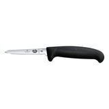 Victorinox Fibrox Poultry Knife, Small Handle Extra Narrow Pointed 8cm - Black