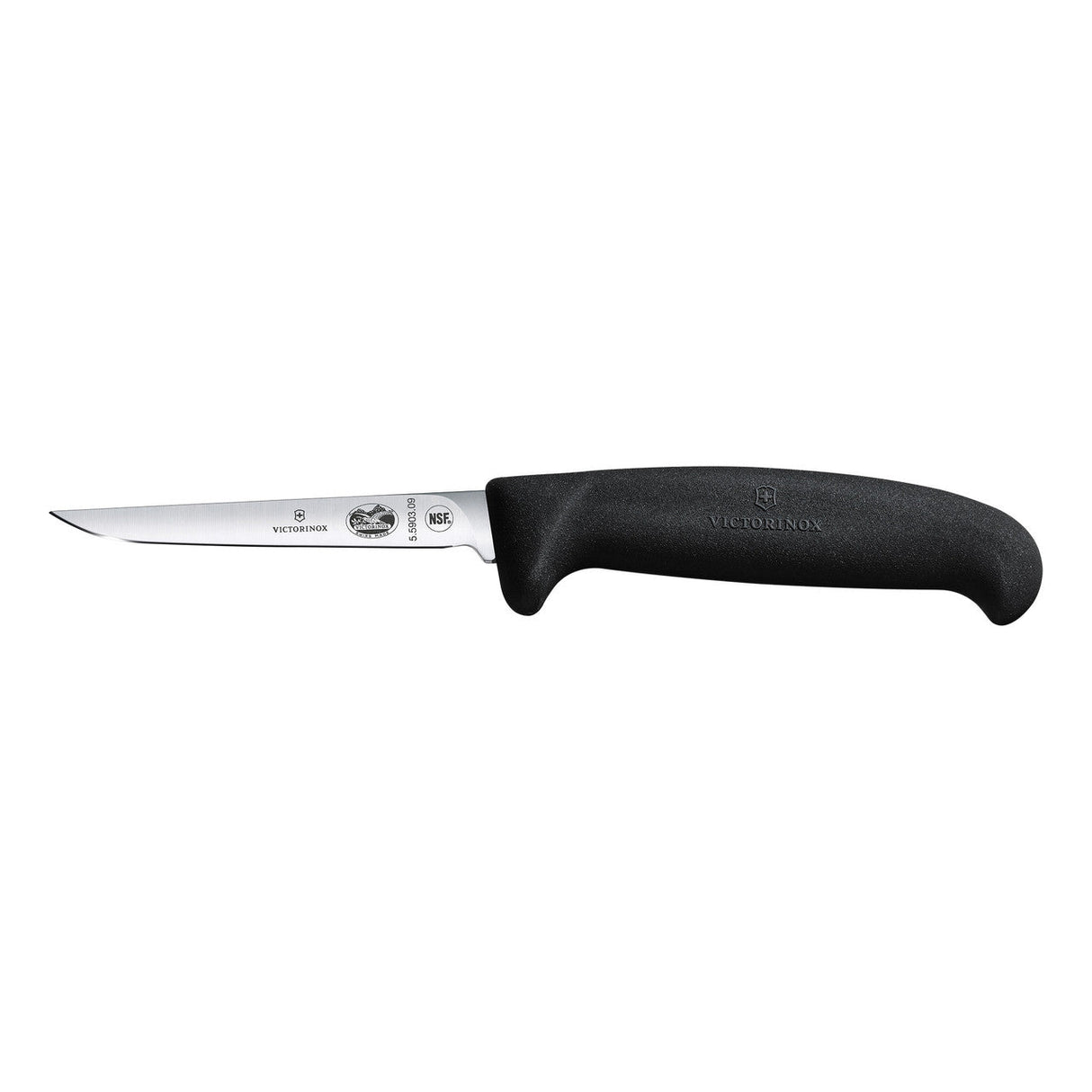 Victorinox Fibrox Poultry Knife, Medium Handle Extra Narrow 9cm - Black