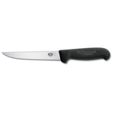 Victorinox Fibrox Boning Knife, Straight Wide 12cm - Black