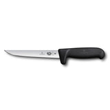 Victorinox Fibrox Boning Knife, Safety Grip, Wide 15cm - Black