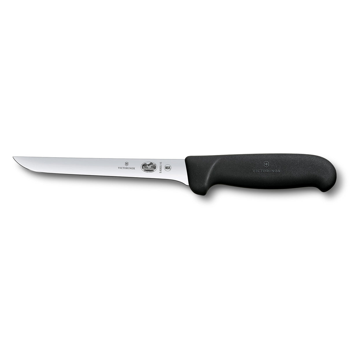 Victorinox Fibrox Boning Knife, Extra Narrow 15cm - Black