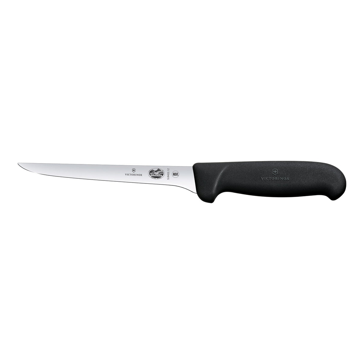 Victorinox Fibrox Boning Knife, Extra Narrow 12cm - Black