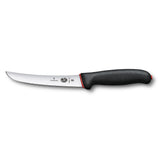 Victorinox Fibrox Boning Knife, Curved Wide Blade 15cm - Dual Grip