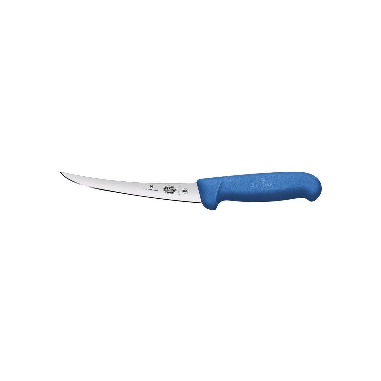 Victorinox Fibrox Boning Knife, Curved Narrow 15cm - Blue